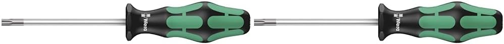 Wera 367 Torx HF Schraubendreher mit Haltefunktion, TX 8 x 60 mm, 05028048001 (Packung mit 2) TX 8 x