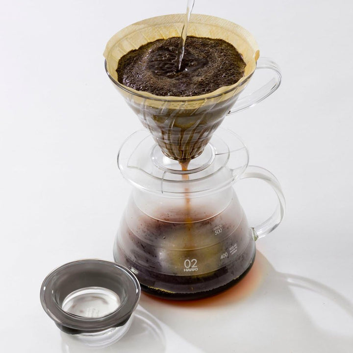 Hario Kaffeekanne, Glas, transparent, 02, 600ml Single, Single