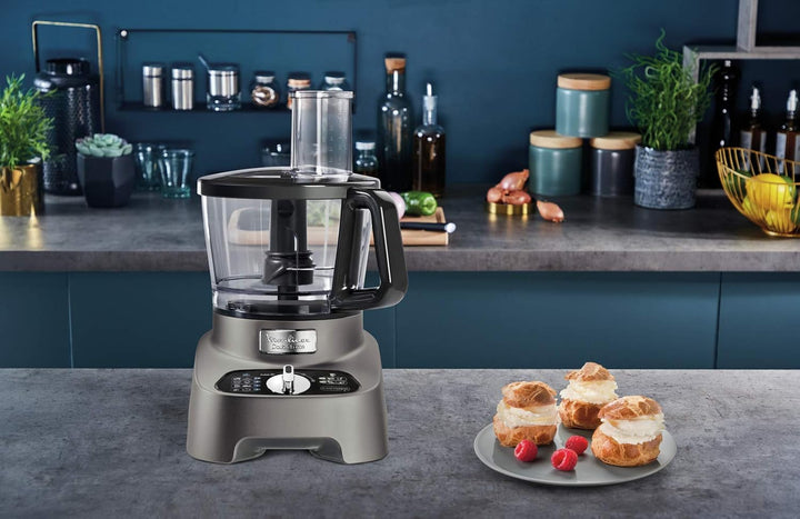 Moulinex Multifunktions-Küchenmaschine, 1000 W, vielseitiger Standmixer, 2 l, 10 Zubehörteile, 31 Fu