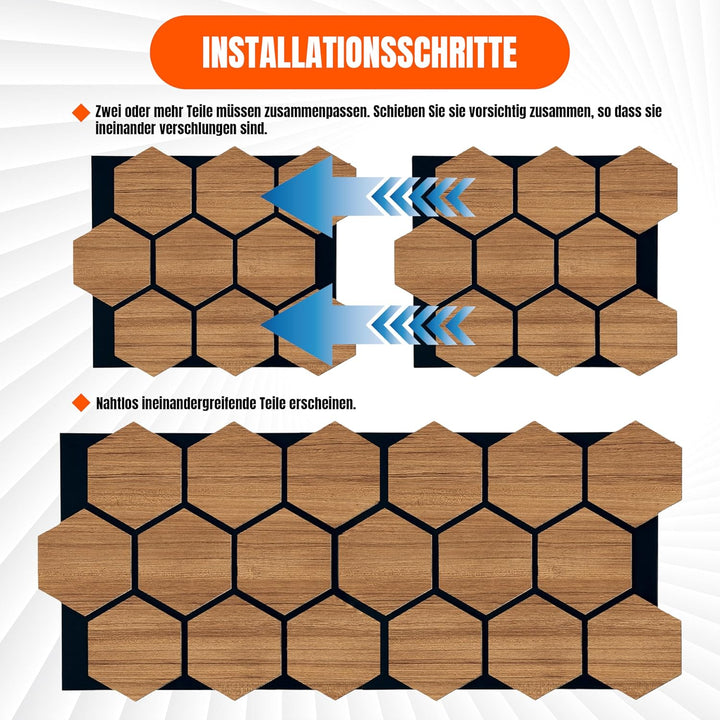 Akustikpaneele Holz | 80cm x 65cm | echtes Holz | Effektive Schalldämmung für Büro | Wandpaneele für