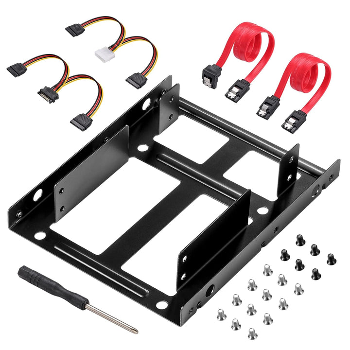 SSD-Metall-Montagehalterungs-Set, 2,5 auf 3,5 Festplattenadapter, kompatibel mit jedem 2,5 auf 3,5 L