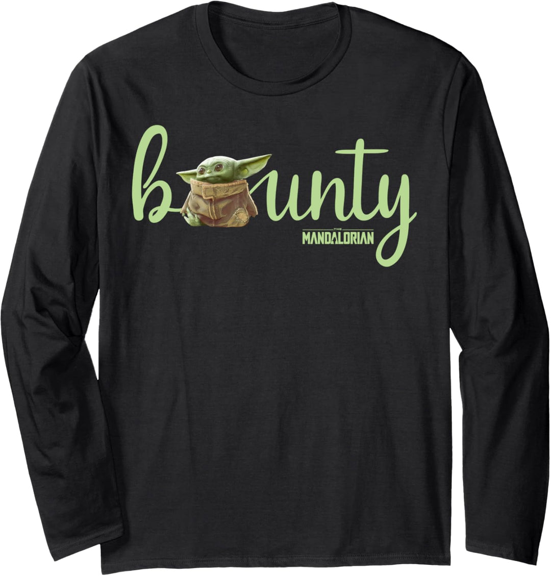 Star Wars The Mandalorian The Child Bounty Text Langarmshirt