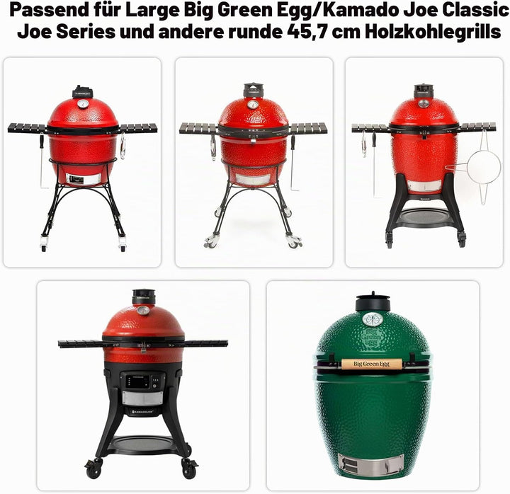 Keramikbeschichtete Grillplatte für Kamado Joe Classic, Large Big Green Egg und andere ähnliche Kera