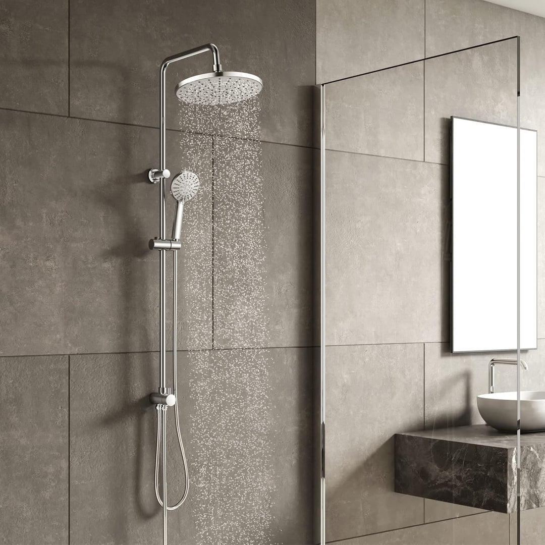KOMIRO Duschsystem ohne Armatur, Regendusche ohne armatur Duschstangeset Duschsäule Set Duschset mit