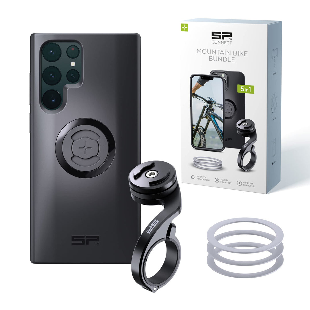 SP CONNECT Mountain Bike Bundle |SPC+| kompatibel mit Samsung S22 Ultra | Handyhalter für Mountainbi