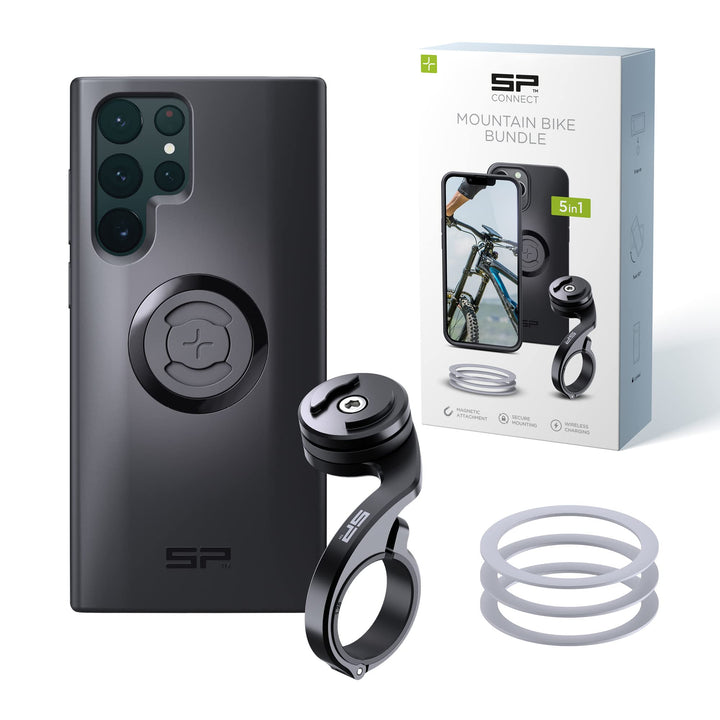 SP CONNECT Mountain Bike Bundle |SPC+| kompatibel mit Samsung S22 Ultra | Handyhalter für Mountainbi