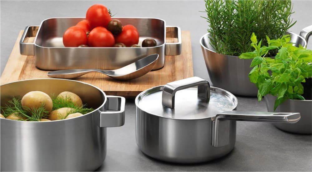 Iittala 1010451 Pfannen 4er Tools Pfannen-4er Set, Edelstahl, Silber, 30 cm, 4