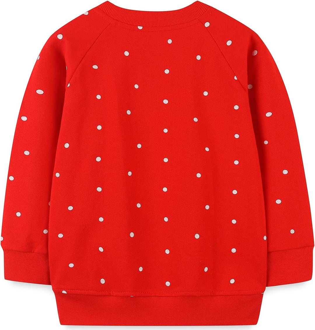 Mädchen Weihnacht Pullover Kinder Weihnachtskleidung Rentier Sweatshirts Baumwolle Warme Christmas L