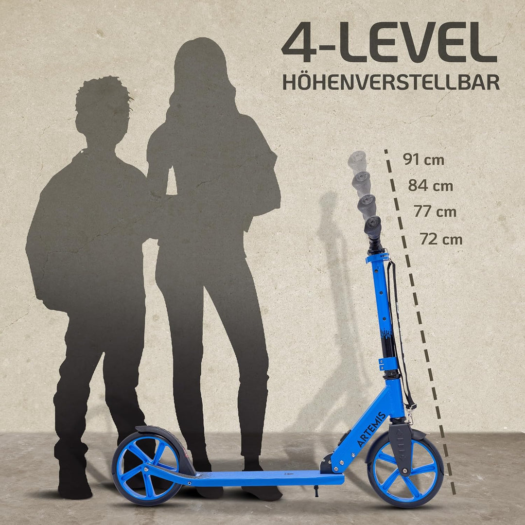 Apollo Artemis City Roller - Höhenverstellbarer Scooter für Kinder, Teens und Erwachsene, Tretroller