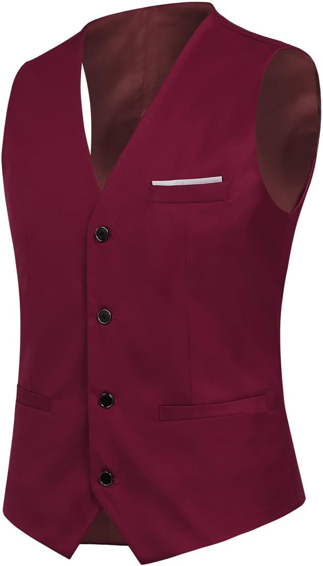 YOUTHUP Anzug Herren 3 Teilig Anzüge Slim Fit 2-Knopf Herrenanzug Modern Formell Sakko Weste Hose fü