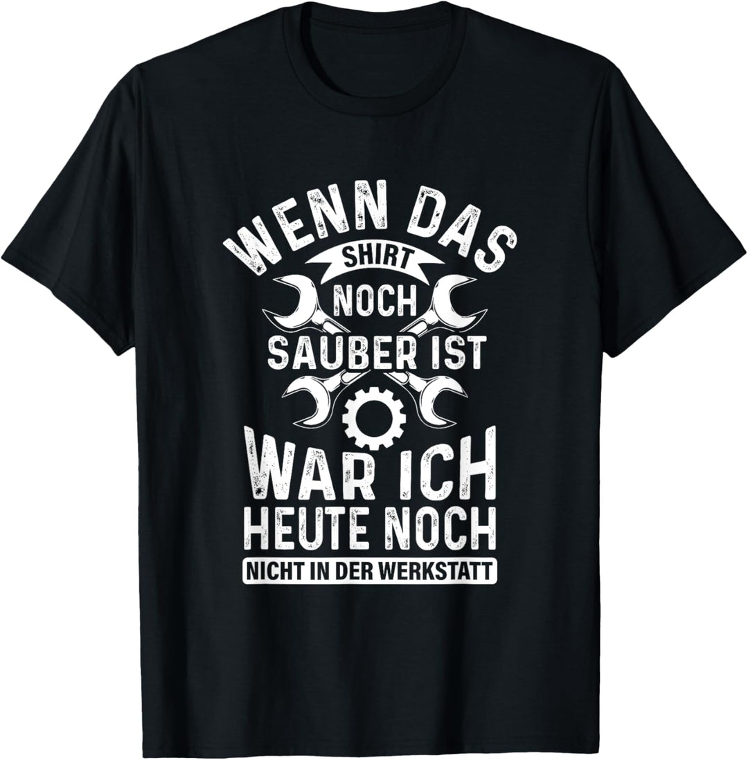 Herren Männer Auto-Schrauber Pkw Motorrad Geschenk Kfz-Werkstatt T-Shirt