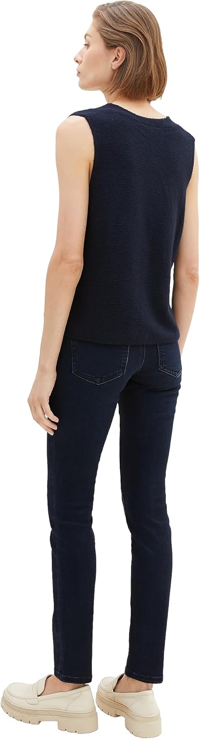 TOM TAILOR Damen Alexa Skinny Jeans 25W / 30L 10173-dark Stone Blue Black Denim, 25W / 30L 10173-dar
