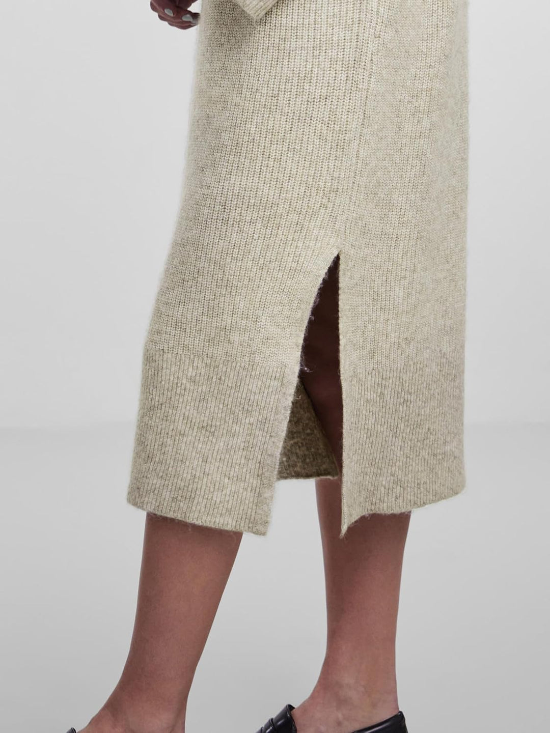 PIECES Female Strickkleid PCJADE S White Pepper, S White Pepper