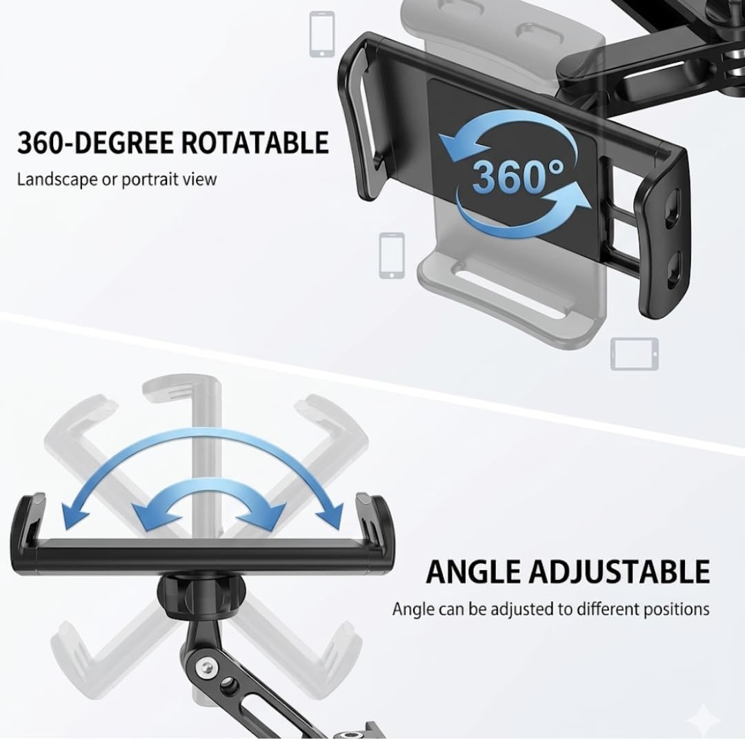 Kamakah Auto-Tablethalter – iPad- und Smartphonehalterung für Geräte von 4,7 bis 10,5 Zoll, passend