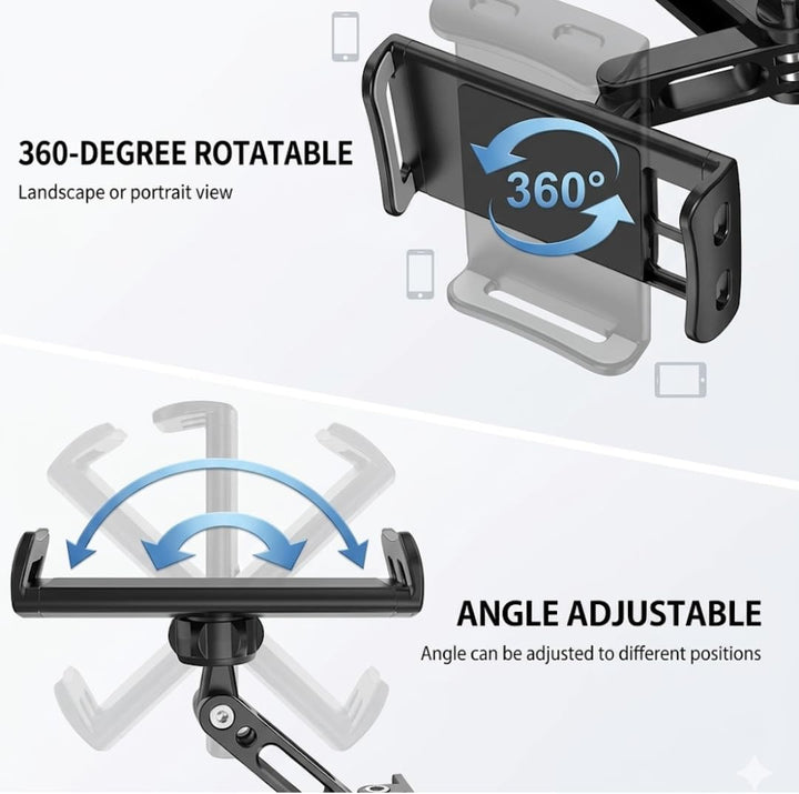 Kamakah Auto-Tablethalter – iPad- und Smartphonehalterung für Geräte von 4,7 bis 10,5 Zoll, passend