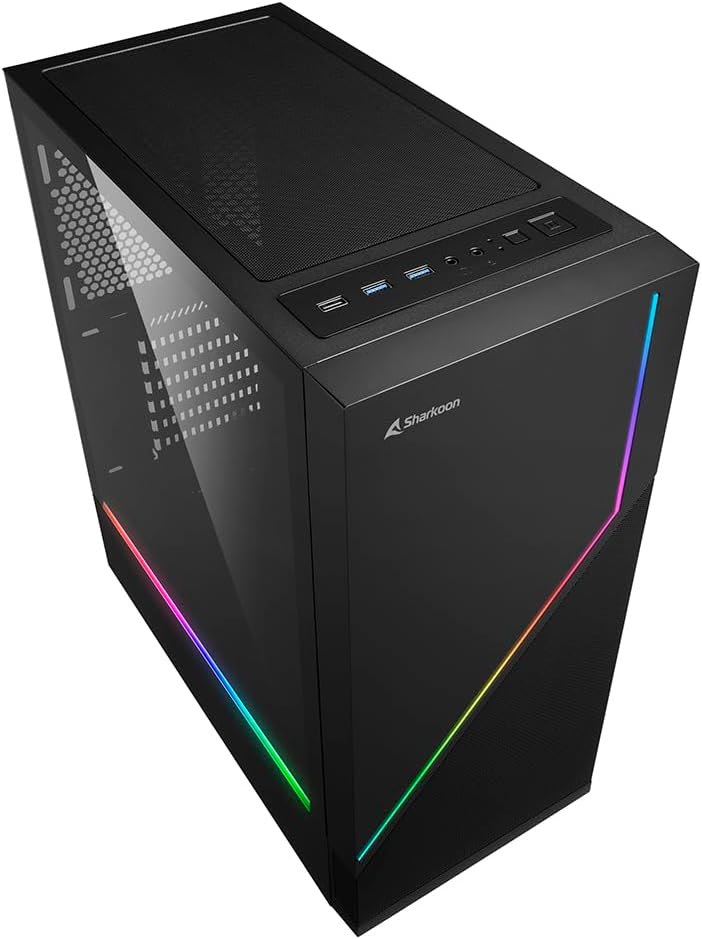 Sharkoon RGB Flow, ATX PC-Gehäuse, RGB Flow