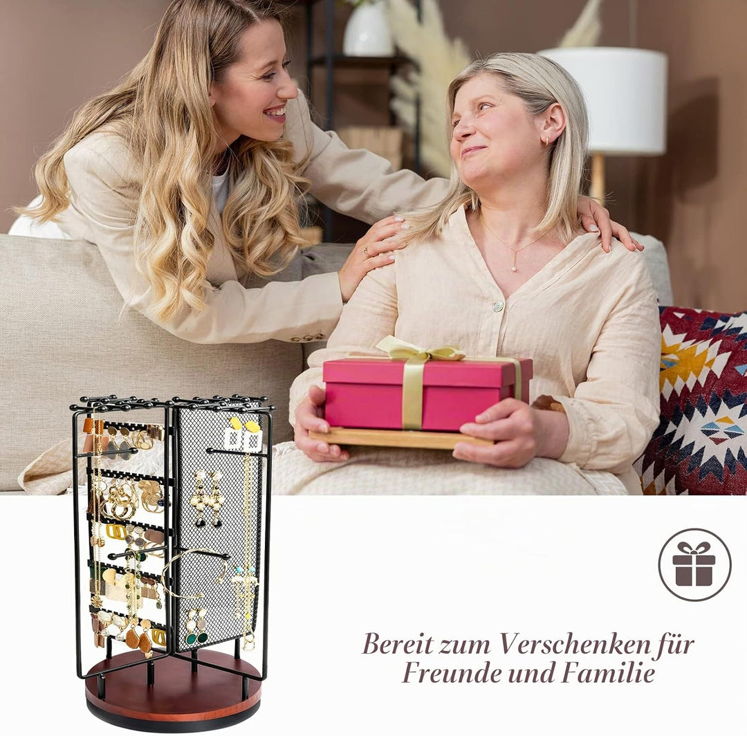 ProCase Schmuckständer Drehbarer Schmuckhalter Schmuckbaum Schmuckstander Jewelry Stand für Ohrring