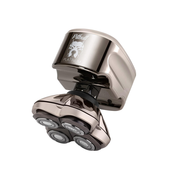 Skull Shaver Pitbull Platinum PRO Gesichts- und Kopfrasierer mit Bonus-CR-3-Klinge