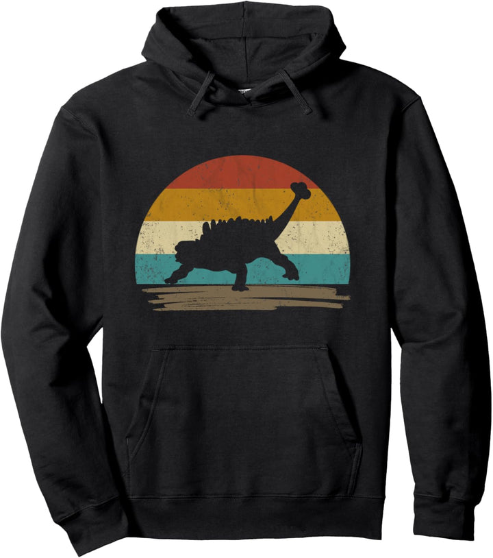 Ankylosaurus Dinosaurier Deko Retro Vintage für Dino Fans Pullover Hoodie