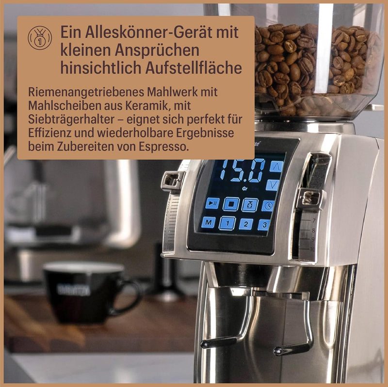 Baratza - Forte AP 230V Kaffeemühle - Elektrische Kaffeemühle mit Mahlwerk, Edelstahl ZCG1085SIL4FEU