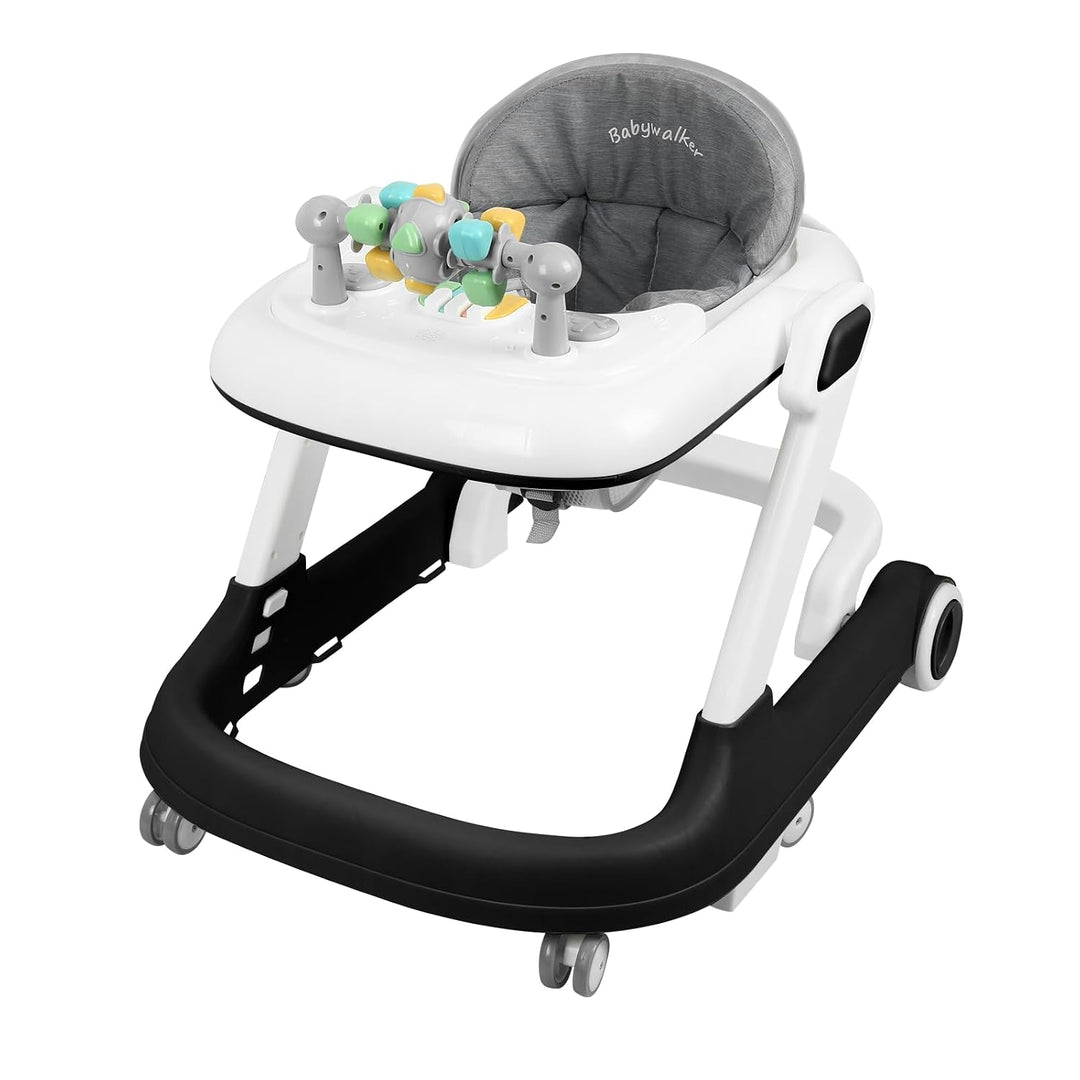 5-in-1 Lauflernhilfe für Babys, mit verstellbaren Höhen, Gehfrei Babywalker ab 6 Monate, bis zu 25 k