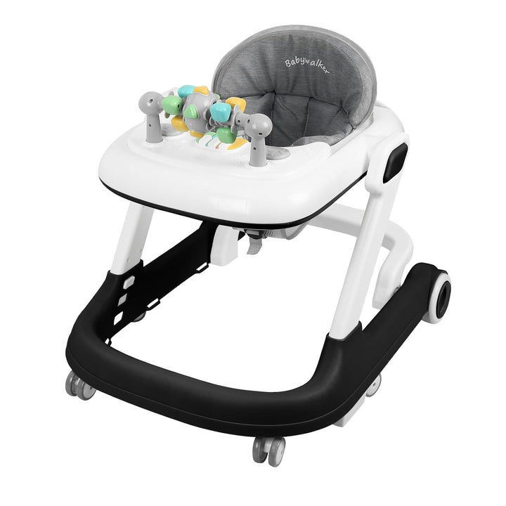 5-in-1 Lauflernhilfe für Babys, mit verstellbaren Höhen, Gehfrei Babywalker ab 6 Monate, bis zu 25 k