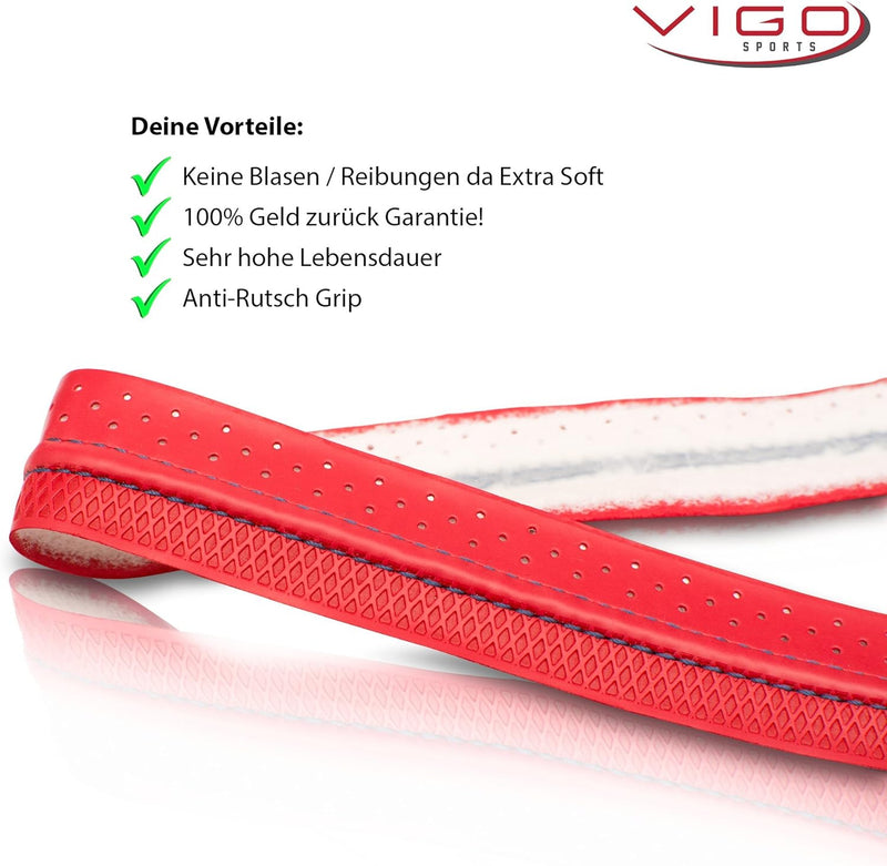 VIGO SPORTS selbstklebendes Tennis Griffband mit Anti-Schweiss Technologie – rutschfestes Badminton