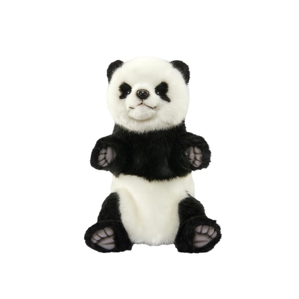Handpuppe Panda originalgetreu 30cm Pandabär Theaterpuppe Hansa 7165 Stofftier Plüschtier Kasperleth