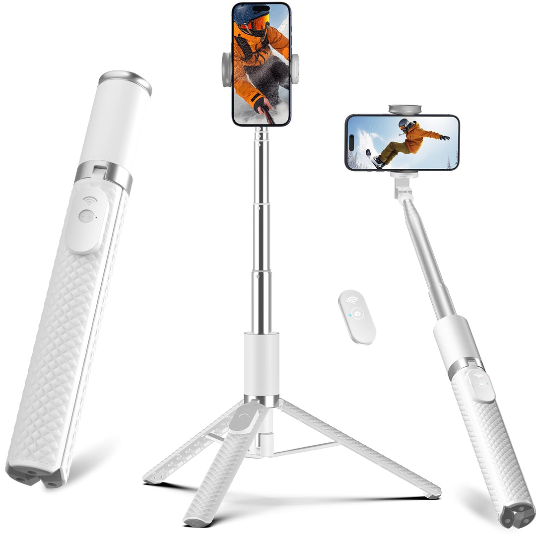 158cm Telefon Handy Stativ Ständer, All in 1 Selfie Stick mit Fernbedienung, tragbares Reisestativ f