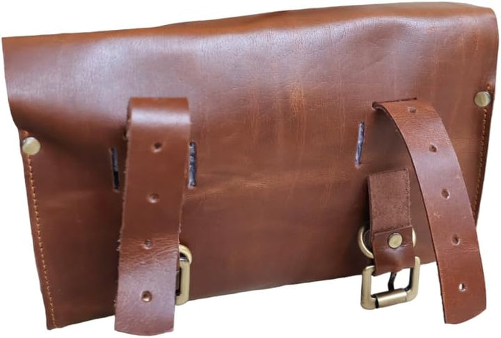 american blue Büffelleder Lenkersattel Motorradtasche Fahrrad Werkzeugtasche Leder Reise Zubehör Tas