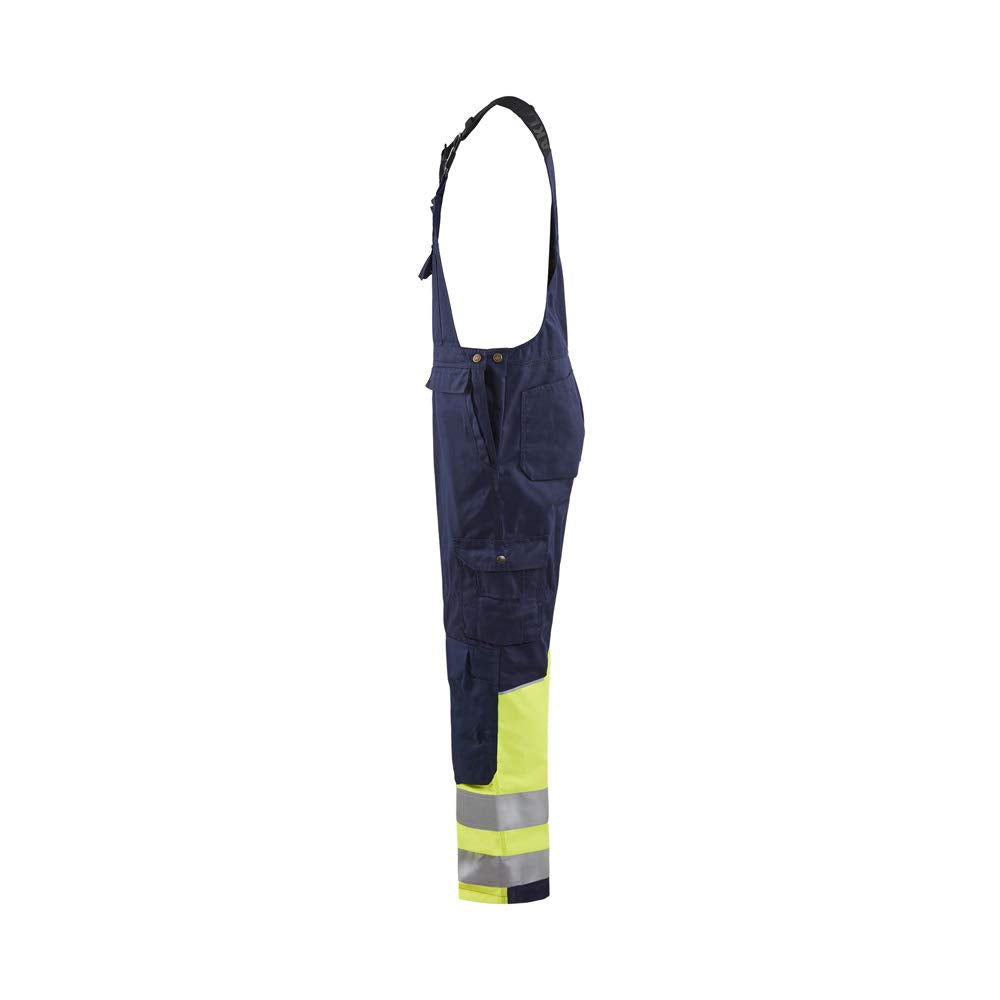 Blaklader 266218008933D92 High Vis Latzhose, Marineblau/Gelb, Grösse D92