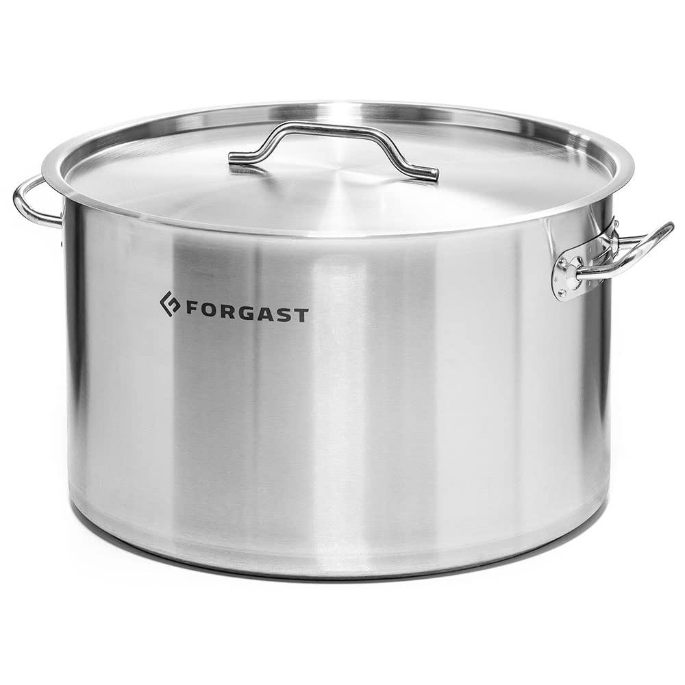 Hoch Edelstahl Kochtopf, 8L Liter, Deckel, Topf, Induktion, Gasherd, Elektro, Spülmaschinengeeignet,