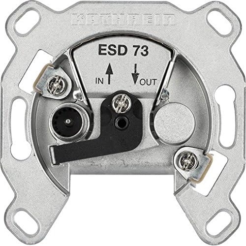 Kathrein ESD 73 Verteilerdose IEC-Stecker 1-Loch Stecker Netzwerk Ethernet