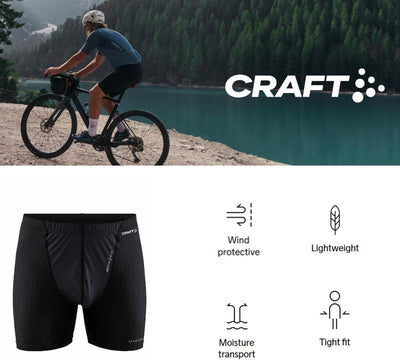 Craft Herren Active Extreme X Wind Boxer M, Boxershorts Herren, Unterhose zum Laufen, Wandern, Ski,