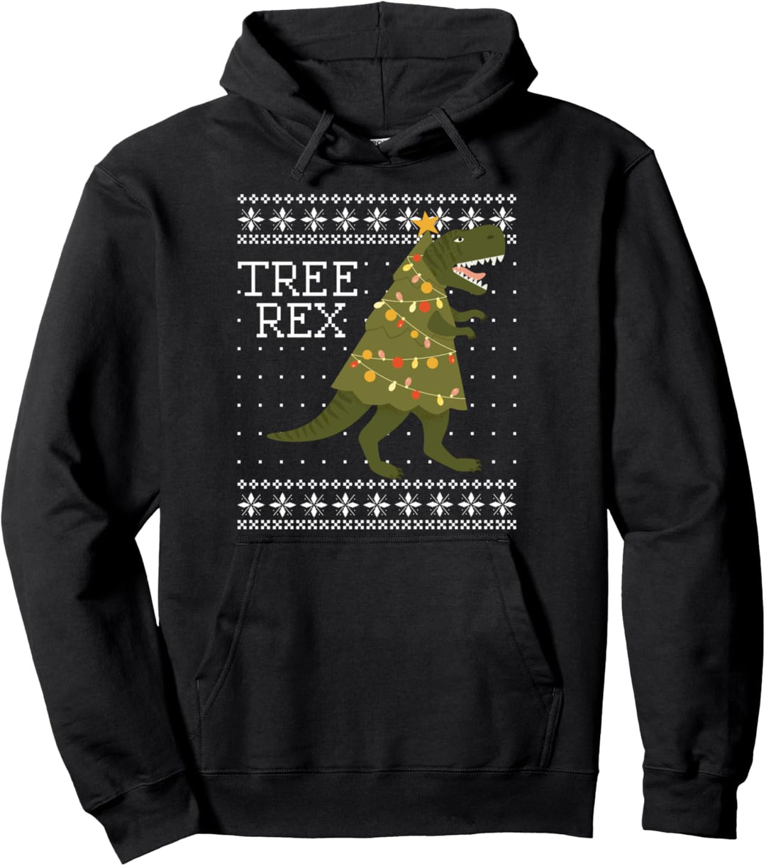 Tree Rex T-rex Dino Weihnachtsshirt kinder ugly Christmas Pullover Hoodie