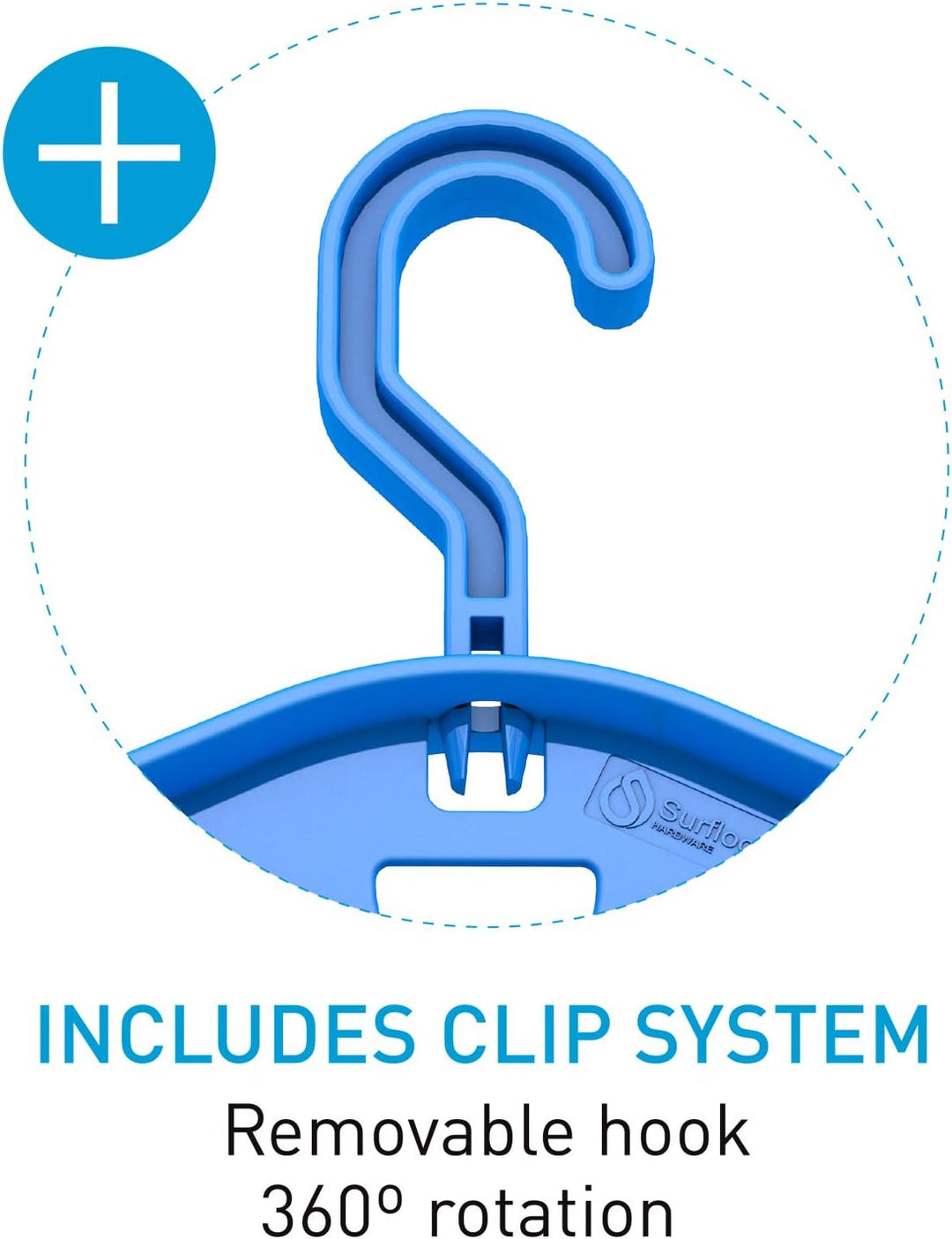 SURF LOGIC Surflogic Kleiderbügel für Zubehör aus Neopren Double System, Geschlecht, Blau, L