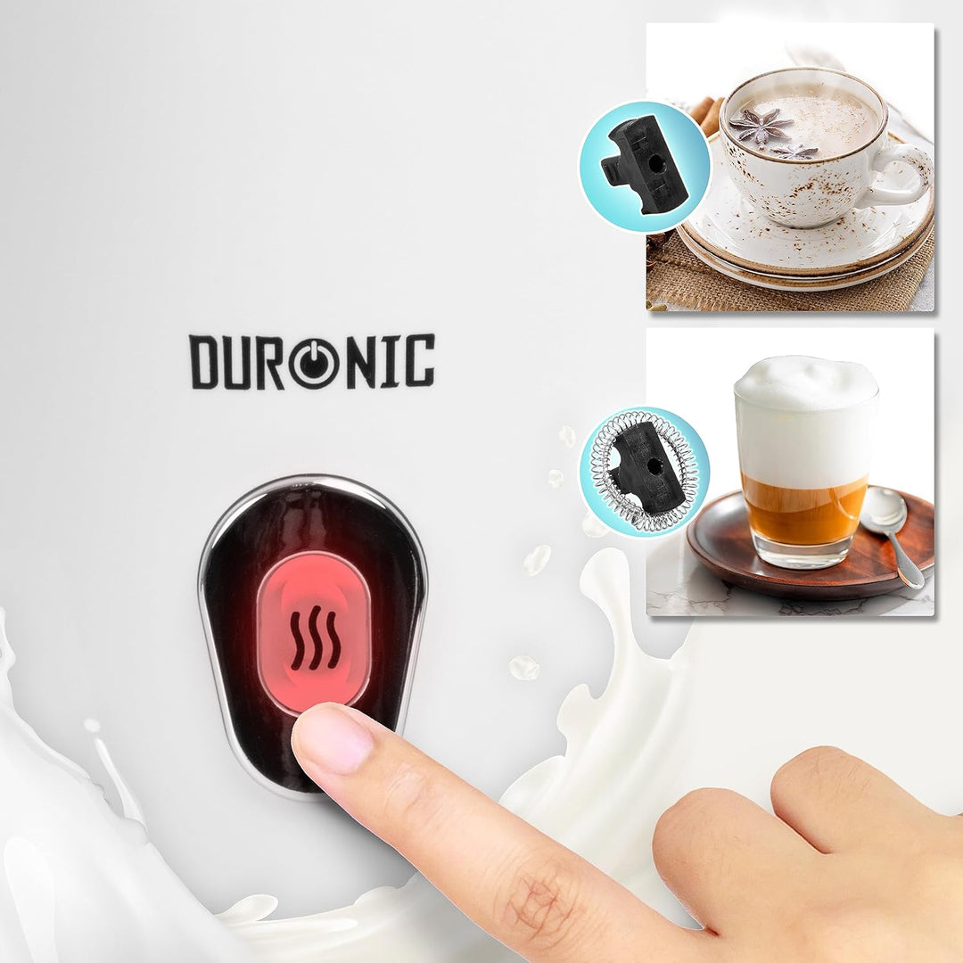 Duronic MF130 Automatischer Milchaufschäumer | 240 ml Behälter mit Induktion | Elektrischer Milchsch