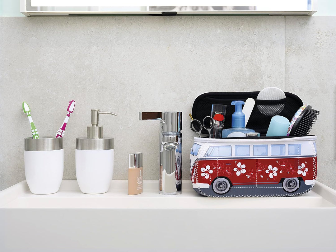BRISA VW Collection - T1 Bulli Bus Kulturbeutel Kosmetiktasche | Volkswagen Universaltasche Waschbeu