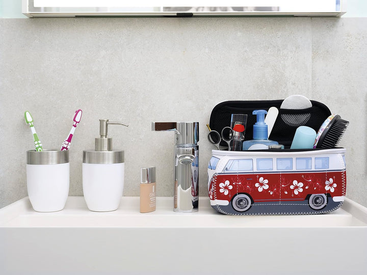 BRISA VW Collection - T1 Bulli Bus Kulturbeutel Kosmetiktasche | Volkswagen Universaltasche Waschbeu