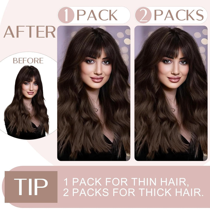 SEGO Haarverlängerungen Clip in Extensions DICKER 7A 100% Echtes menschliches Haar 1 Teilig 5 Clips