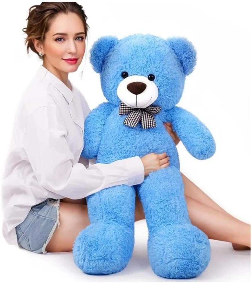 SNOWOLF XXL Teddybär 120cm Riesen Weiches Spielzeug gross Stofftier Plüschtier Plüschbär Kuschelbär