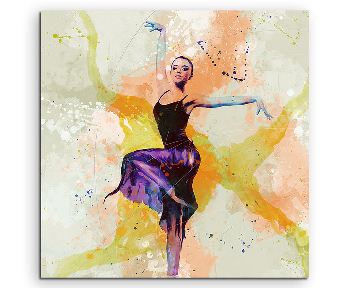 Ballett IV 60x60cm Wandbild SPORTBILD Aquarell Art tolle Farben von Paul Sinus