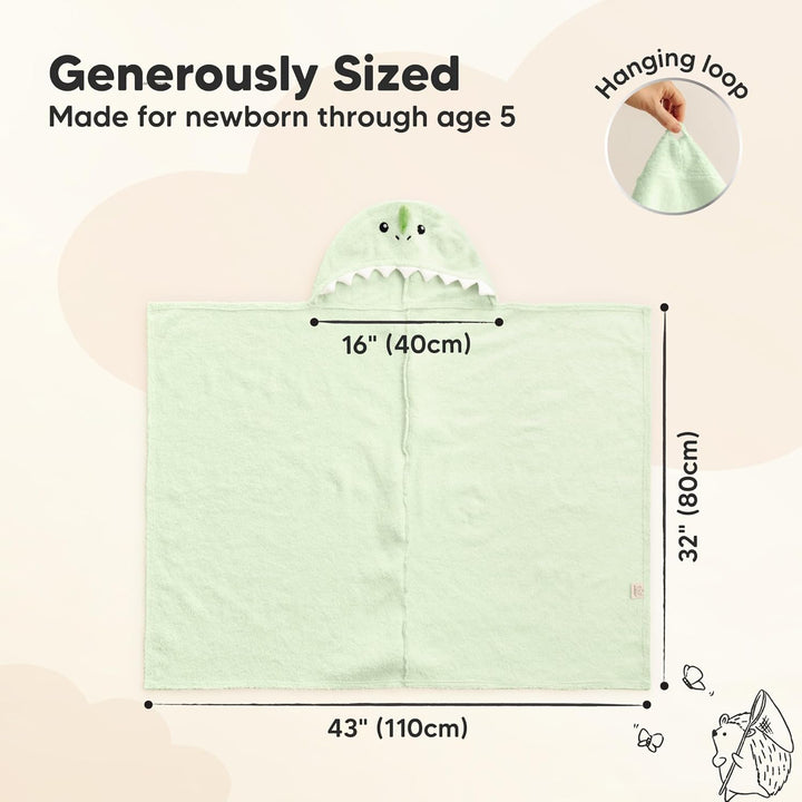 KeaBabies Bio-Kapuzenhandtuch Baby für Mädchen, Jungen - Weich, Absorbierend, 100% Baumwolle Babyhan
