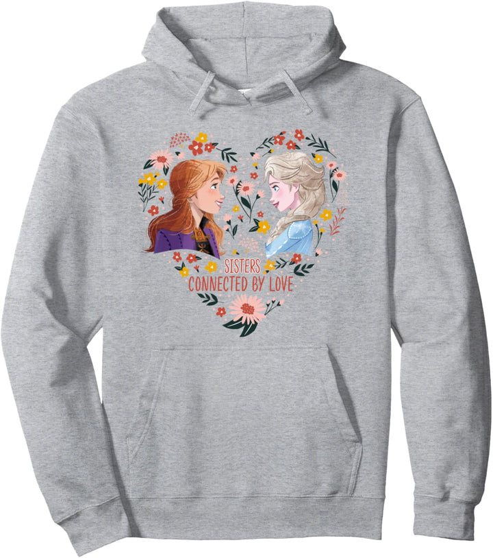 Disney Frozen Valentine's Day Sisters Connected By Love Pullover Hoodie