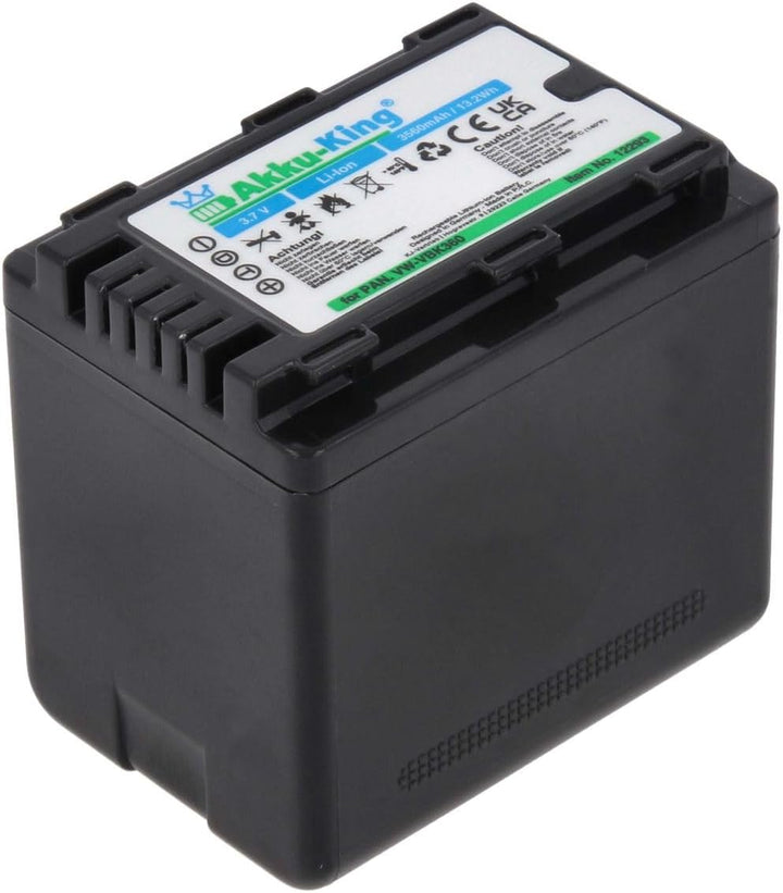 Akku-King Akku kompatibel mit Panasonic VW-VBK360 - Li-Ion 3560mAh - für HCV10, HCV100, HCV500, HCV7