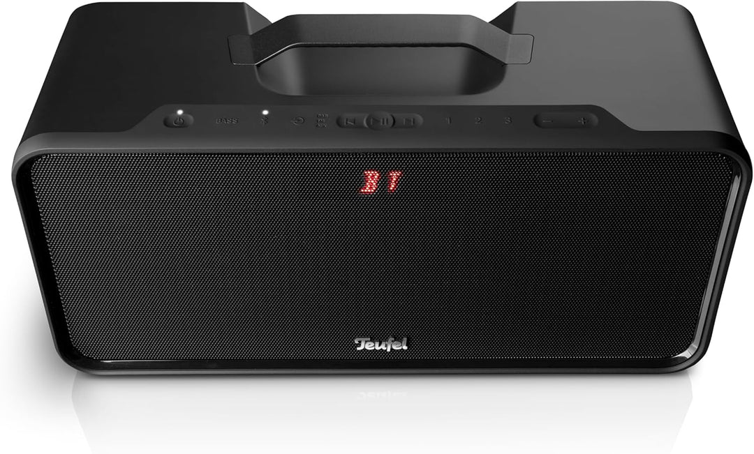 Teufel BOOMSTER 4 Robuster Bluetooth Lautsprecher mit 2.1-Stereo-System Soundsystem DAB+ und FM-RDS-