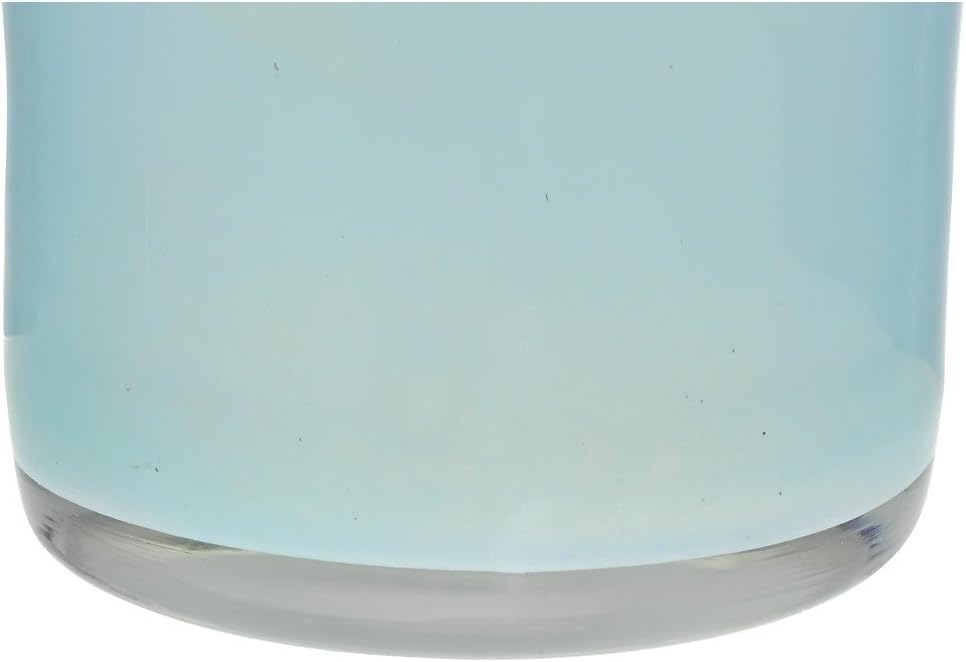 CRISTALICA Bouquet Vase Blumenvase Übertopf Colori Blau H 23 cm D 20 cm Handgeformt Mundgeblasenes G