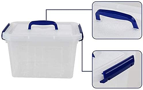 Farmoon 6 L Aufbewahrungsbox Mit Deckel, 6 Stück, Transparent, 6 L