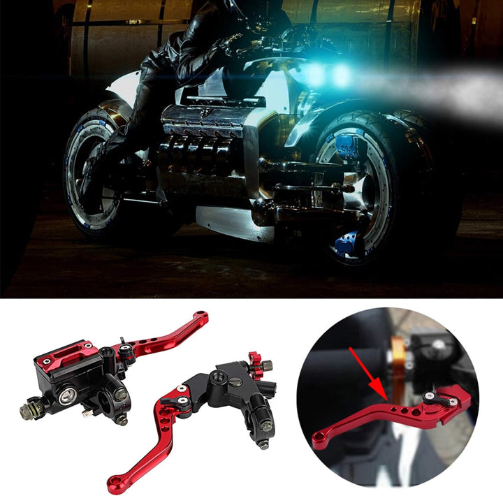 Qiilu 1 Paar Universal-Brems- und Kupplunghebel für Motorräder mit 7/8-Zoll-Lenker (22 mm), für Haup
