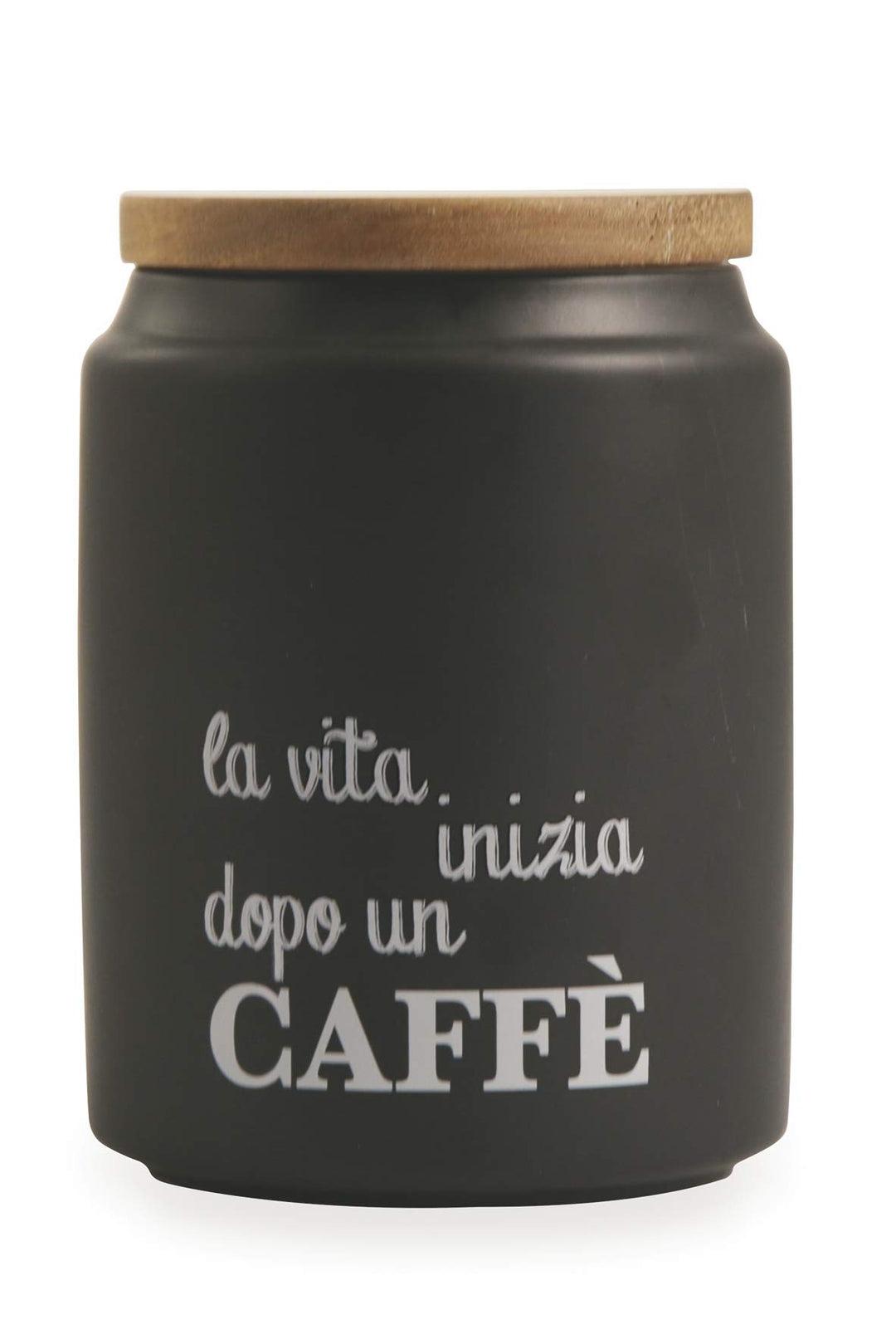 Villa d‘Este Home Tivoli Kaffeedose Gres, Schwarz, 11 x 15 cm 11x15 cm Schwarz, 11x15 cm Schwarz